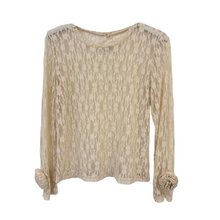 Lade das Bild in den Galerie-Viewer, TOP `Lace Rose´, beige
