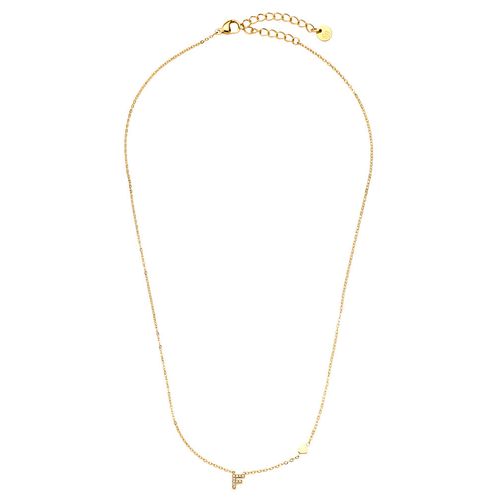 KETTE `My Name - F´, gold