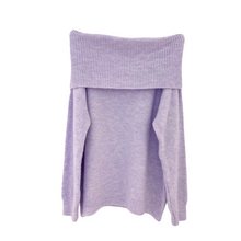 Lade das Bild in den Galerie-Viewer, PULLOVER `Shoulderfree´, flieder
