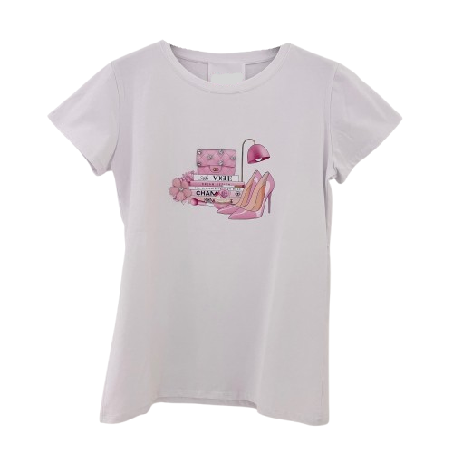 T-SHIRT `Couture Books´, weiß