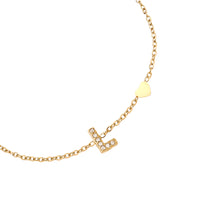 Lade das Bild in den Galerie-Viewer, ARMBAND `My Name - L´, gold
