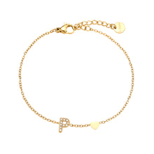 Lade das Bild in den Galerie-Viewer, ARMBAND `My Name - P´, gold
