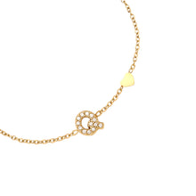 Lade das Bild in den Galerie-Viewer, ARMBAND `My Name - Q´, gold
