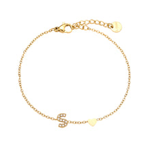 Lade das Bild in den Galerie-Viewer, ARMBAND `My Name - S´, gold
