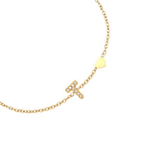 Lade das Bild in den Galerie-Viewer, ARMBAND `My Name - T´, gold
