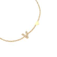 Lade das Bild in den Galerie-Viewer, ARMBAND `My Name - V´, gold
