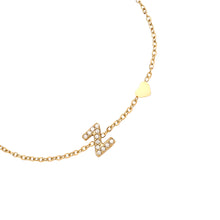 Lade das Bild in den Galerie-Viewer, ARMBAND `My Name - Z´, gold
