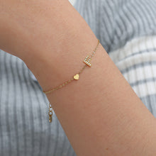 Lade das Bild in den Galerie-Viewer, ARMBAND `My Name - F´, gold
