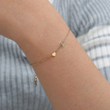 Lade das Bild in den Galerie-Viewer, ARMBAND `My Name - Z´, gold
