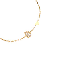 Lade das Bild in den Galerie-Viewer, ARMBAND `My Name - B´, gold

