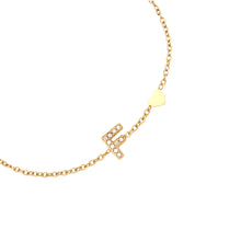 Lade das Bild in den Galerie-Viewer, ARMBAND `My Name - F´, gold
