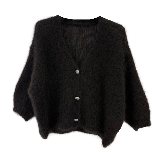 CARDIGAN `Glammy Cloud´, chocolate