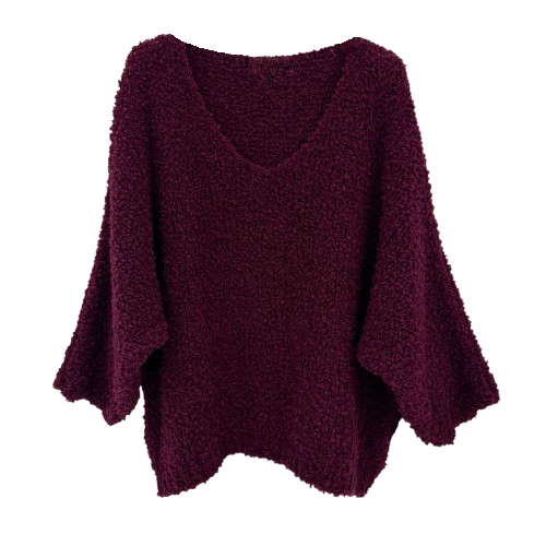PULLOVER `Sweet & cozy´, burgundy