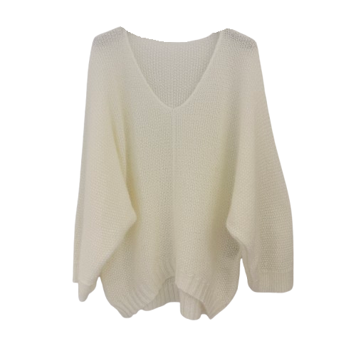 PULLOVER `Sweet Daily Basic´, crème