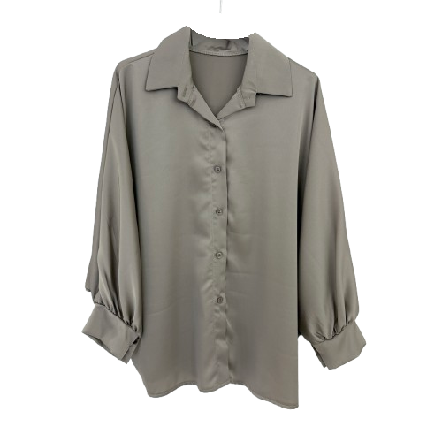 BLUSE `Classy´, taupe
