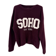 Lade das Bild in den Galerie-Viewer, PULLOVER `SOHO´, burgundy
