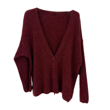 Lade das Bild in den Galerie-Viewer, CARDIGAN `Classy Piece´ (Alpaka), burgundy
