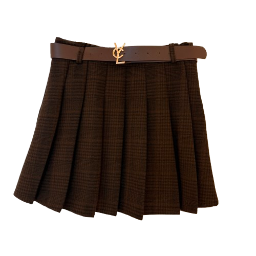 ROCK `Cool Plissee´ (Mini + Gürtel), chocolate