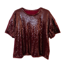 Lade das Bild in den Galerie-Viewer, TOP `Glammy´, burgundy
