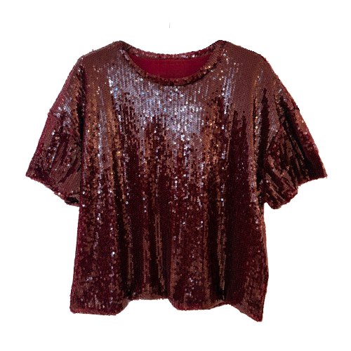 TOP `Glammy´, burgundy