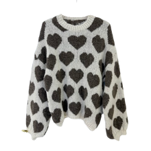 Lade das Bild in den Galerie-Viewer, PULLOVER `Sweetheart´, crème-taupe
