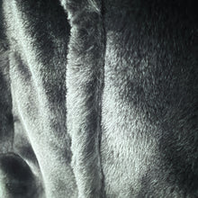 Lade das Bild in den Galerie-Viewer, MANTEL `Kuddle me´ (Kunstfell), schwarz (Maxi)
