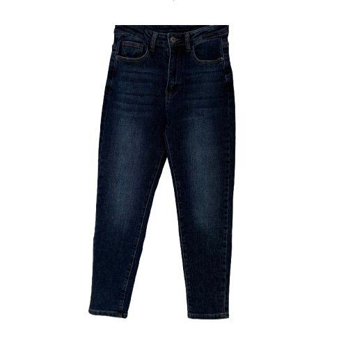 HOSE Jeans `Mom Stretch´, dark denim