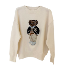 Lade das Bild in den Galerie-Viewer, PULLOVER `Teddybear´ (Premium Ligne), crème
