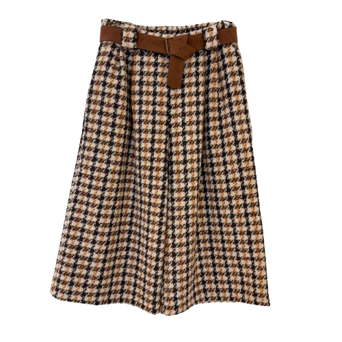 HOSE `Parisienne´ (Tweed/Wide Leg), karriert