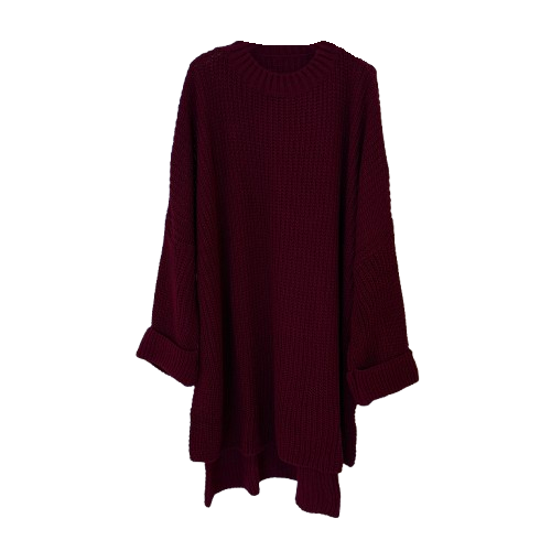 PULLOVER Pulloverkleid `Cozy Piece´, burgundy