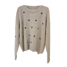 Lade das Bild in den Galerie-Viewer, PULLOVER `Mini Bows´, beige-mokka
