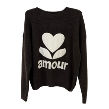 Lade das Bild in den Galerie-Viewer, PULLOVER `Amour´, mokka
