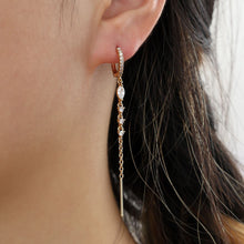 Lade das Bild in den Galerie-Viewer, HOOP Long Diamond Stripe, gold

