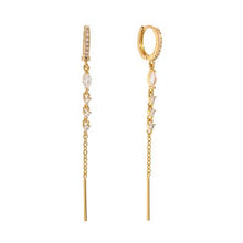 Lade das Bild in den Galerie-Viewer, HOOP Long Diamond Stripe, gold
