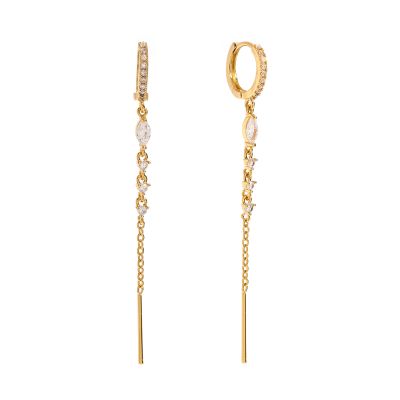 HOOP Long Diamond Stripe, gold