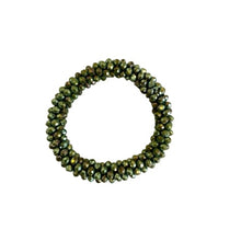 Lade das Bild in den Galerie-Viewer, ARMBAND `Million Pearls´ (elast.), oliv
