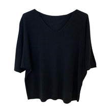 Lade das Bild in den Galerie-Viewer, PULLOVER Feinstrick Basic, schwarz
