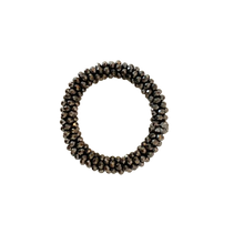 Lade das Bild in den Galerie-Viewer, ARMBAND `Million Pearls´ (elast.), dark espresso
