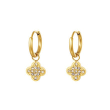 Lade das Bild in den Galerie-Viewer, HOOP `Sparkling Flower´, gold
