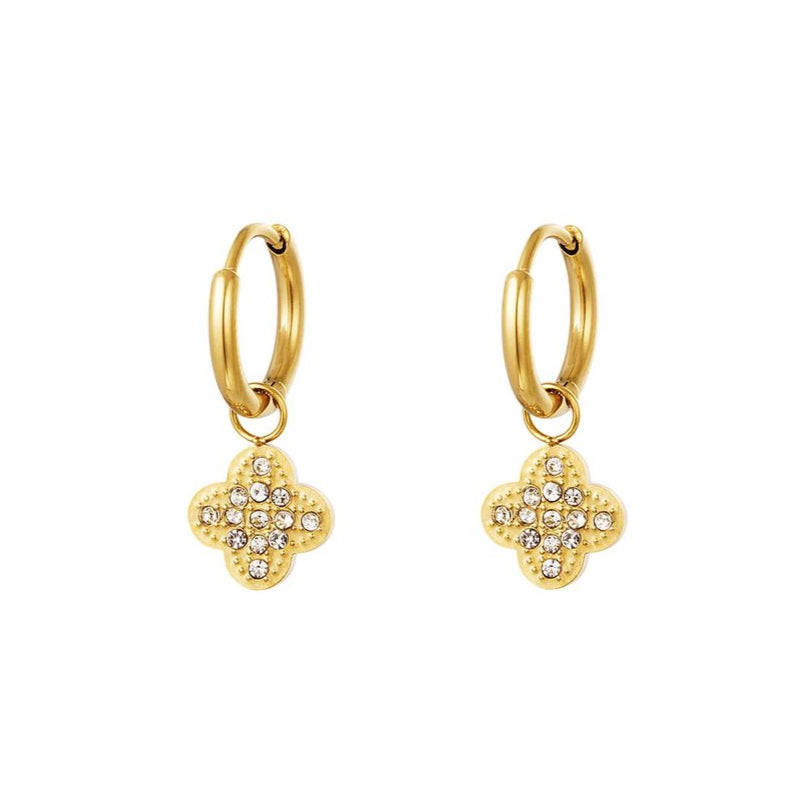 HOOP `Sparkling Flower´, gold