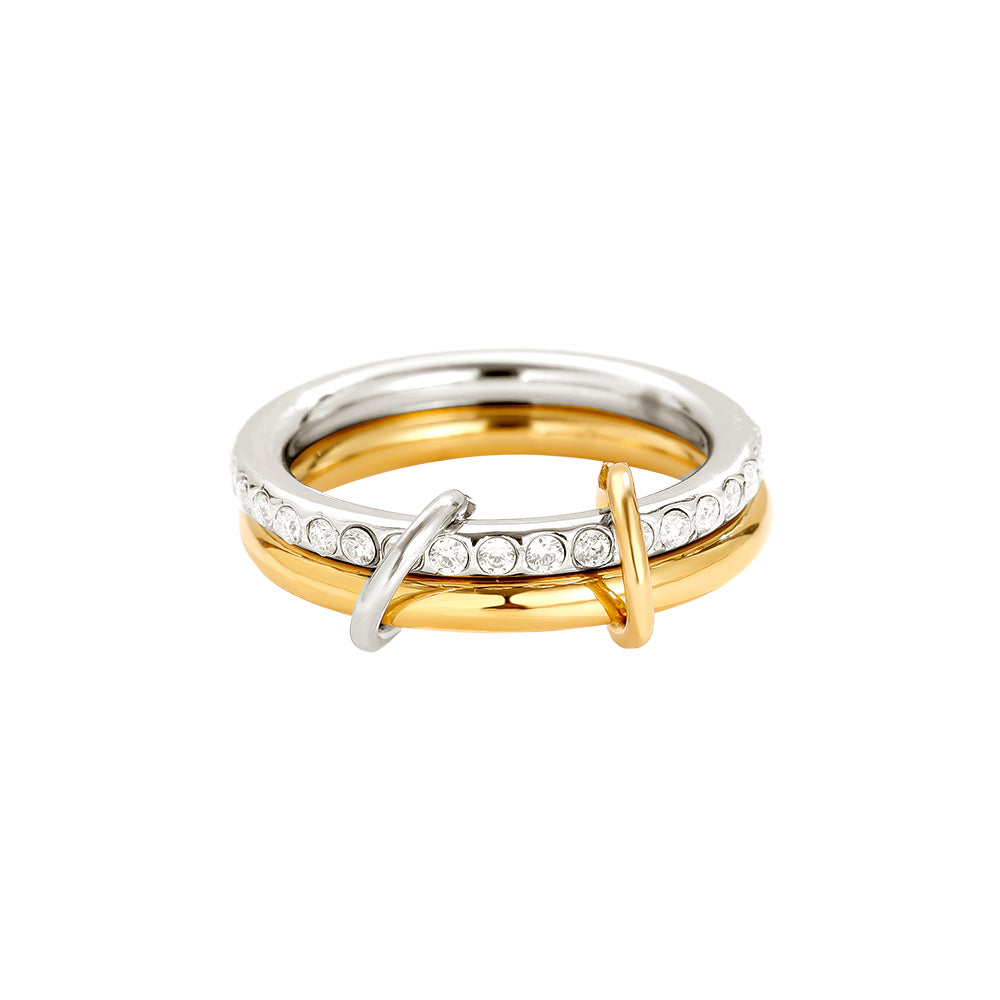 RING 2 Layer (Glam), gold-silber