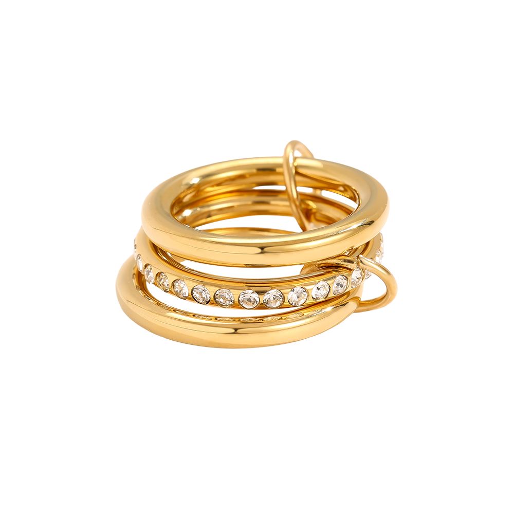 RING 3 Layer (Glam), gold