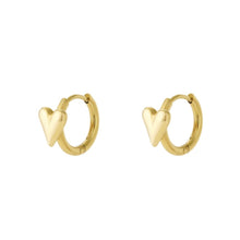 Lade das Bild in den Galerie-Viewer, HOOP `Heart´, gold

