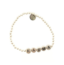 Lade das Bild in den Galerie-Viewer, ARMBAND Silver Karma (elastisch), silber
