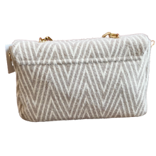 Lade das Bild in den Galerie-Viewer, TASCHE `Couture Ligne´, crème-taupe
